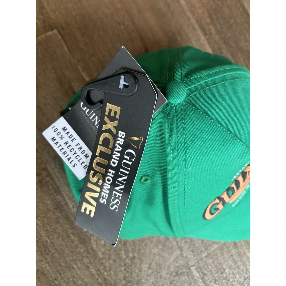 Guinness 1759 Shamrock Logo Beer Green Hat One Size Adjustable Cap